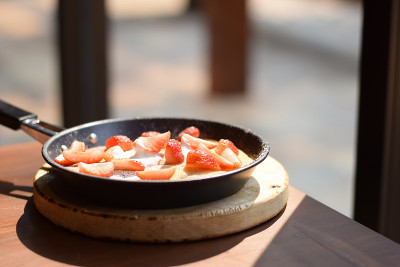 草莓煎饼