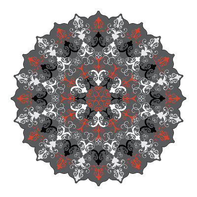 Flower of Lys mandala
