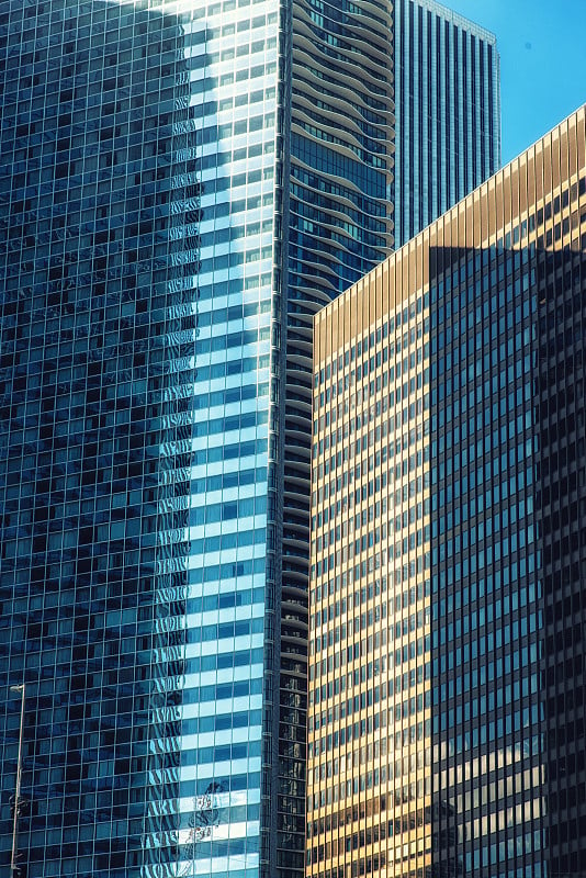 城市芝加哥摩天大楼景观