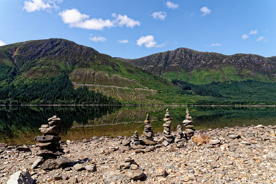 Loch Lochy - Caledonian运河，苏格兰高地，英国