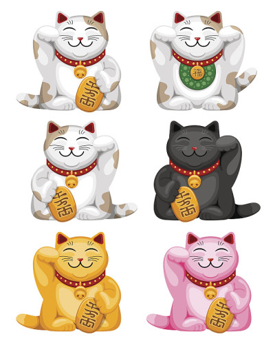 Maneki neko set