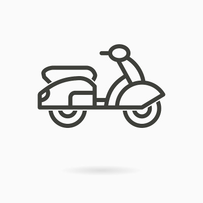 自行车-矢量图标
