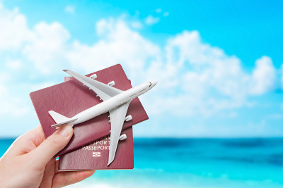 护照航班飞行旅行公民概念