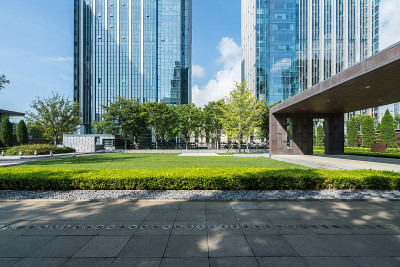 中国山东省青岛金融街的办公楼