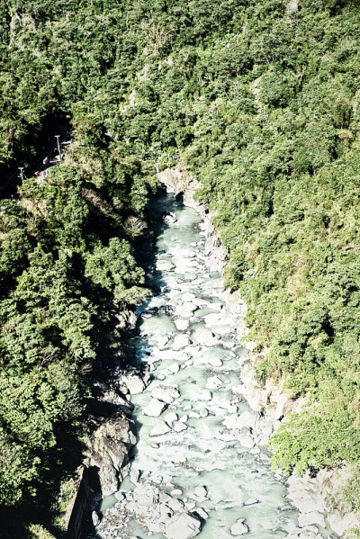 台湾乌来地区美丽的乡村景色