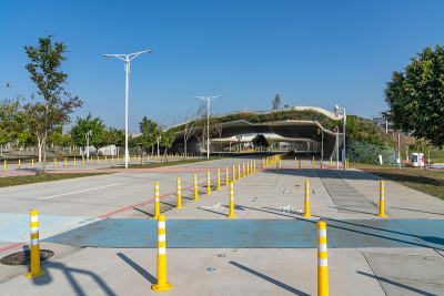 水南经贸园区街景。台湾台中市