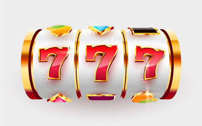 金老虎机中头奖了。777大赢家概念。赌场大奖。