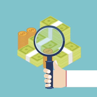 商人检查经济统计，网络分析。Financi