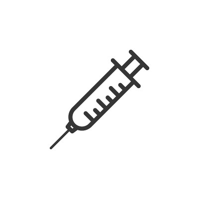 注射器图标矢量插图