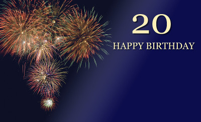 祝你20岁生日快乐