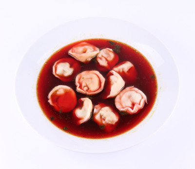 清汤配饺子