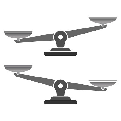 只是重量图标。比较标志符号。尺度判断象形图。Ui元素进行比较。用户界面明喻标志。EPS10向量。