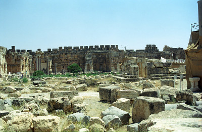 废墟、Baalbeck、黎巴嫩