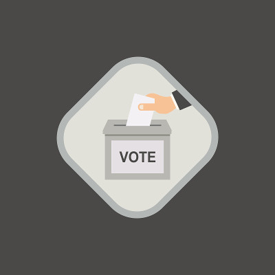 Hand voting icon