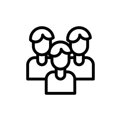 人物图标矢量插图