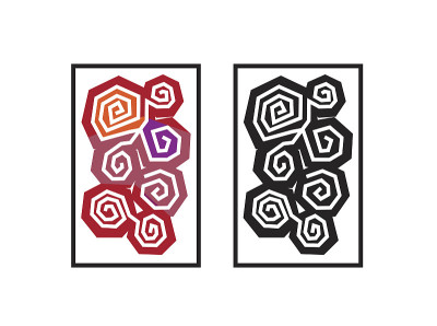 创意抽象墙体艺术贴纸符号设计