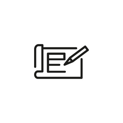 铅笔画施工平面图线图标