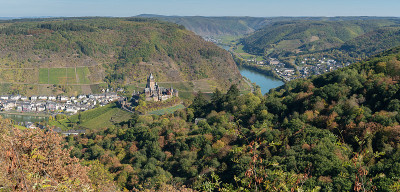景观接近Cochem，德国