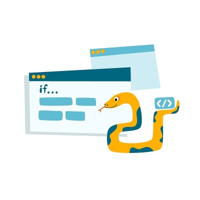 Python代码语言符号。编程、编码和开发的概念。