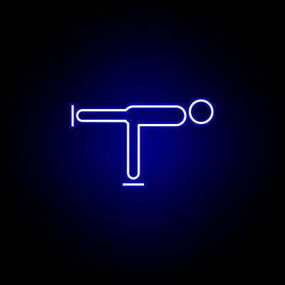 speed skating line icon in neon style. Element of 
