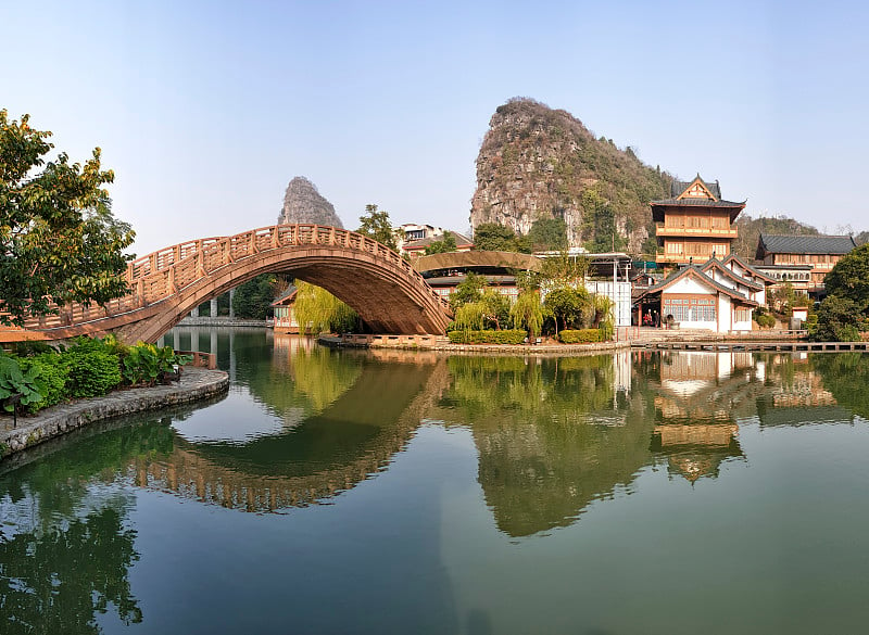 中国广西桂林的木龙塔祠