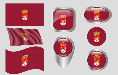 Flag of Albacete, Spain