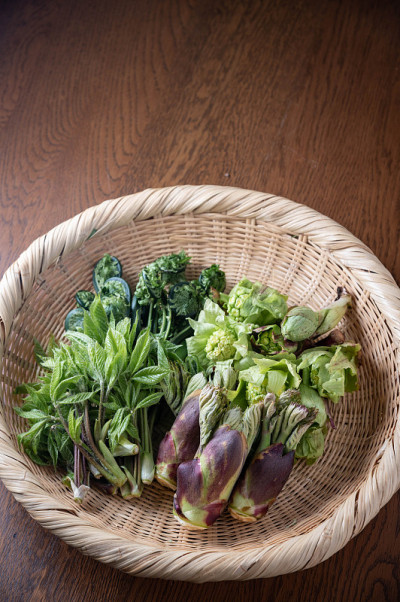 混合传统日本野菜