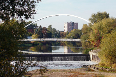 Dessau-Roßlau城市的空心堰