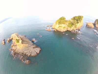 九州宫崎骏日美海滨无人机