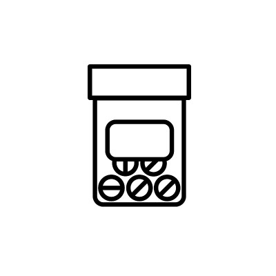 插图矢量图形的药丸图标模板