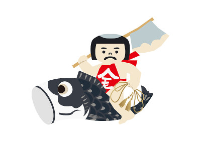 Amulet doll for May festival.Symbol of Japan's ear