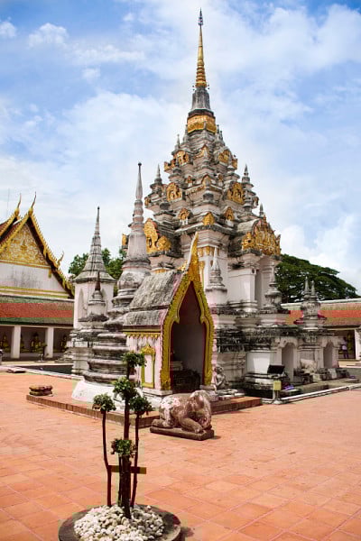 Wat Phra Borommathat Chaiya Temple in Chaiya distr