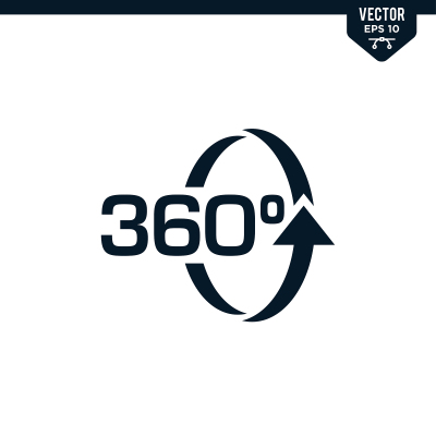 360度符号收集字形风格