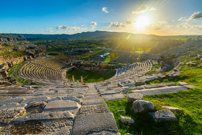 土耳其古代米利都剧院遗址全景