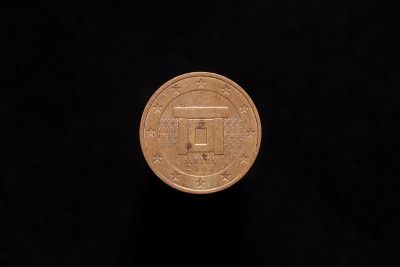 2欧元硬币，从2008年，正面