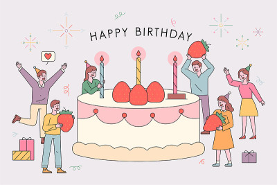 生日草莓蛋糕