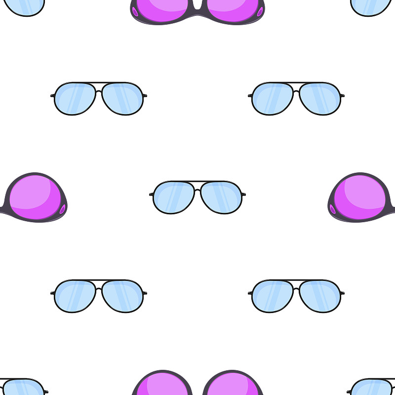 Sun summer glasses. Pattern