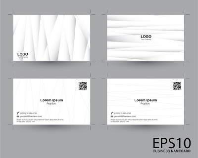 abstract gradient gray color namecard pattern back