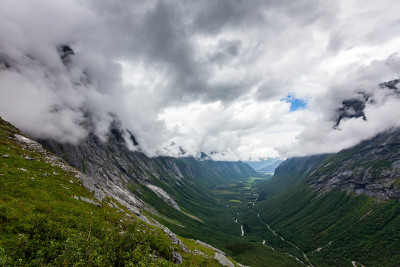 挪威风景如画的Trollstigen公路