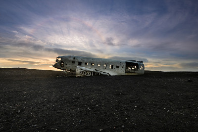 DC-3在冰岛坠毁