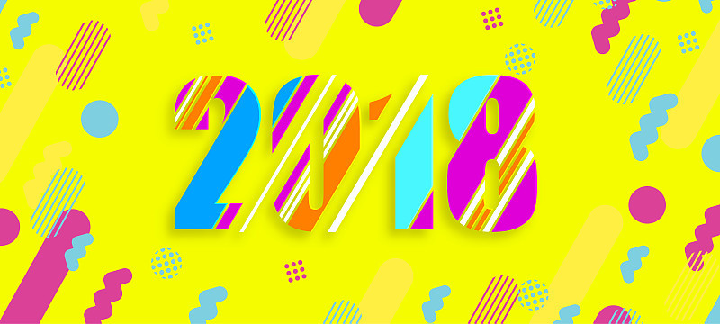 2018年圣诞和新年。