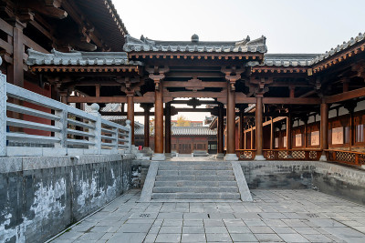 中国古代建筑古堡太原，山西，中国