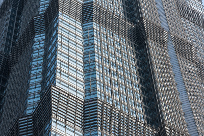 现代办公大楼外部特写