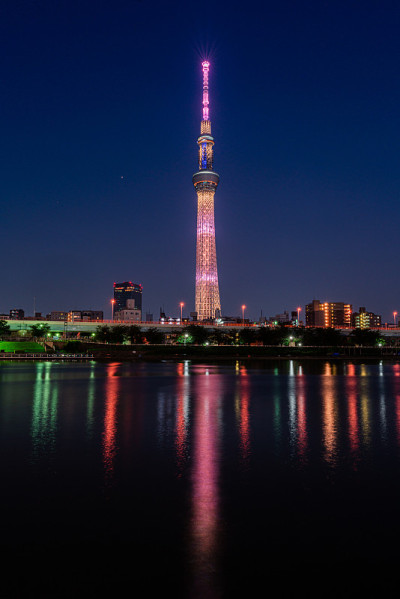 住田公园的东京天空树塔