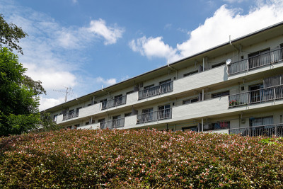 20世纪60年代的老住宅综合体，船桥，千叶，日本