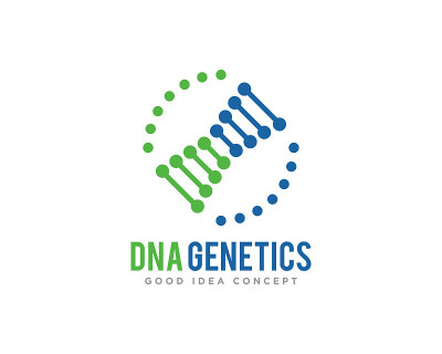 DNA标志图标设计矢量