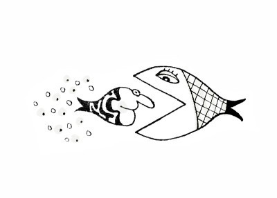 鱼女吃掉了容易上当的鱼男
