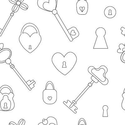 Vector seamless pattern set of vintage decorative 