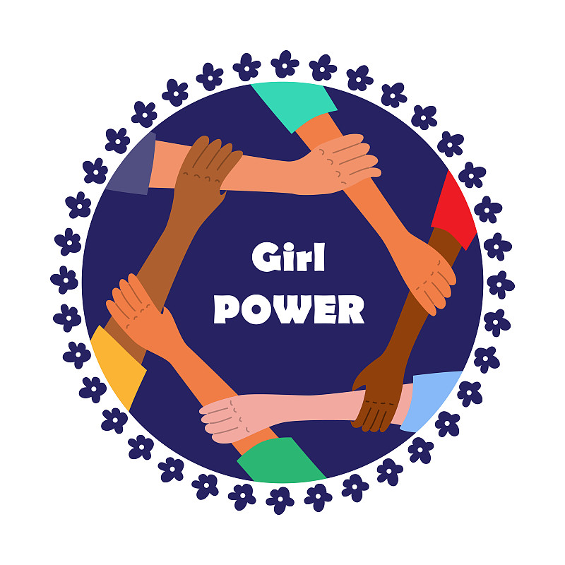 Girl power concept - Vector