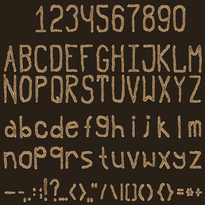 字体。